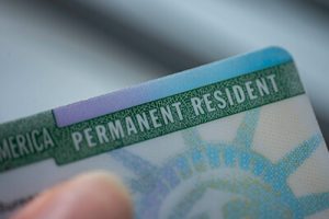 person holding a passport